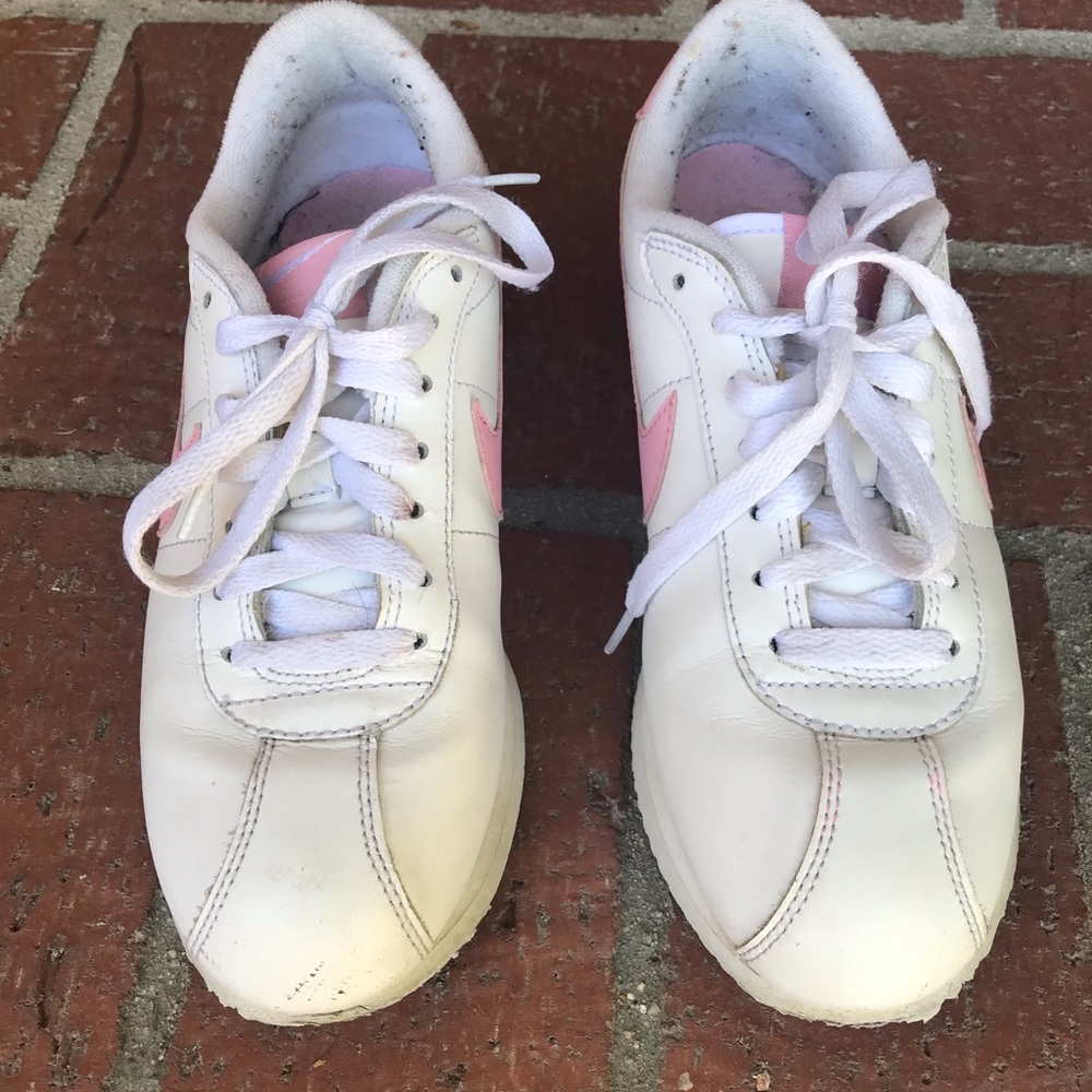 Nike Cortez pink and white